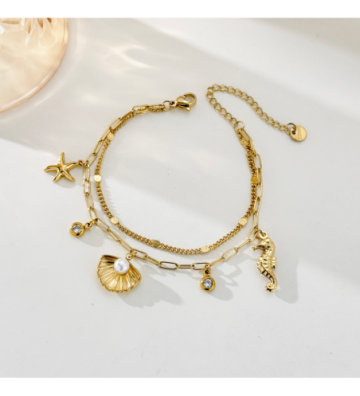 Pulseras brazaletes acero...