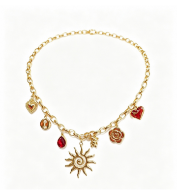 Collares acero Dorado...