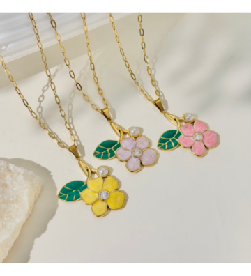 Collares acero Dorado y...