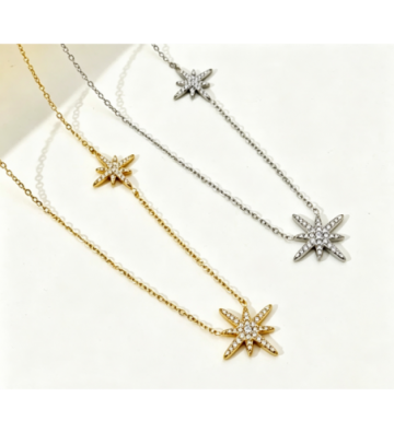 Collares acero Dorado...