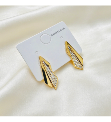 Pendientes acero Dorado...