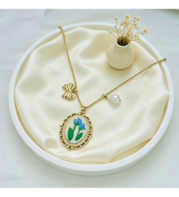 Collares acero Dorado...