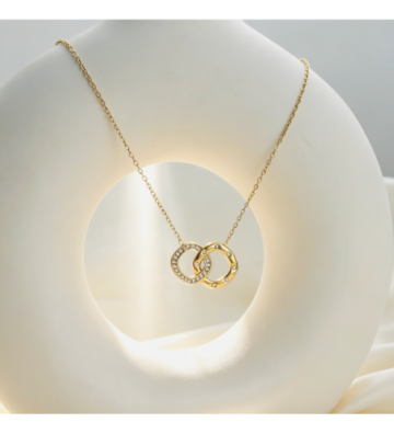 Collares acero Dorado...