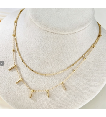 Collares acero Dorado...