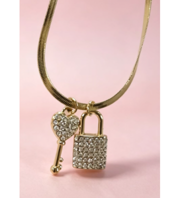 Collares acero Dorado...