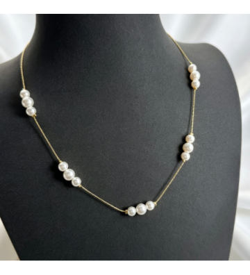 Collares acero Plateado...