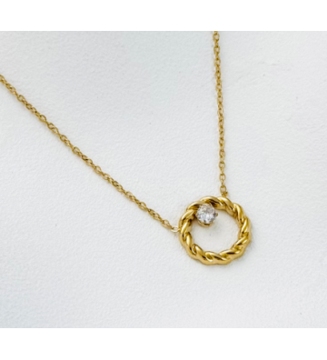 Collares acero Dorado...