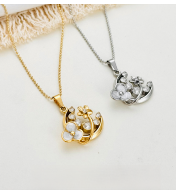 Collares acero Dorado...
