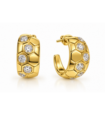 Pendientes acero Dorado...