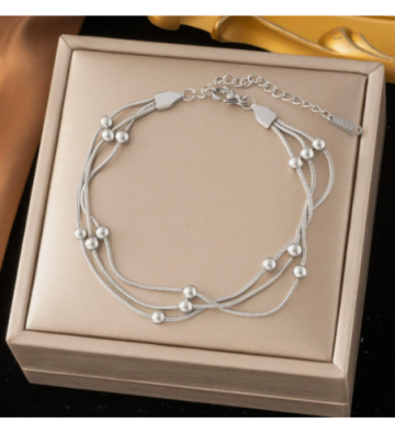Pulseras brazaletes acero...
