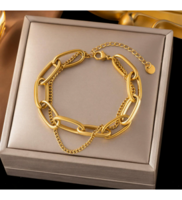 Pulseras brazaletes acero...