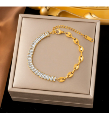 Pulseras brazaletes acero...