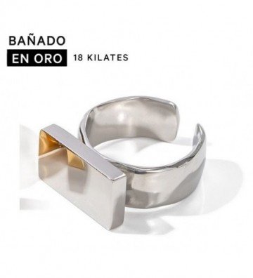 Anillos baño 18k acero...