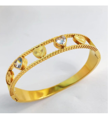 Pulseras brazaletes acero...