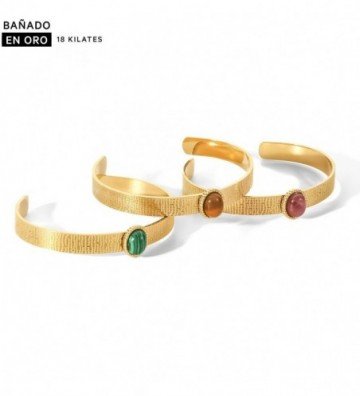 Pulsera brazalete baño 18k...