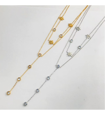 Collares acero Dorado...