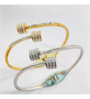 Pulseras brazaletes acero...