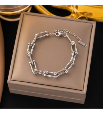 Pulseras brazaletes acero...